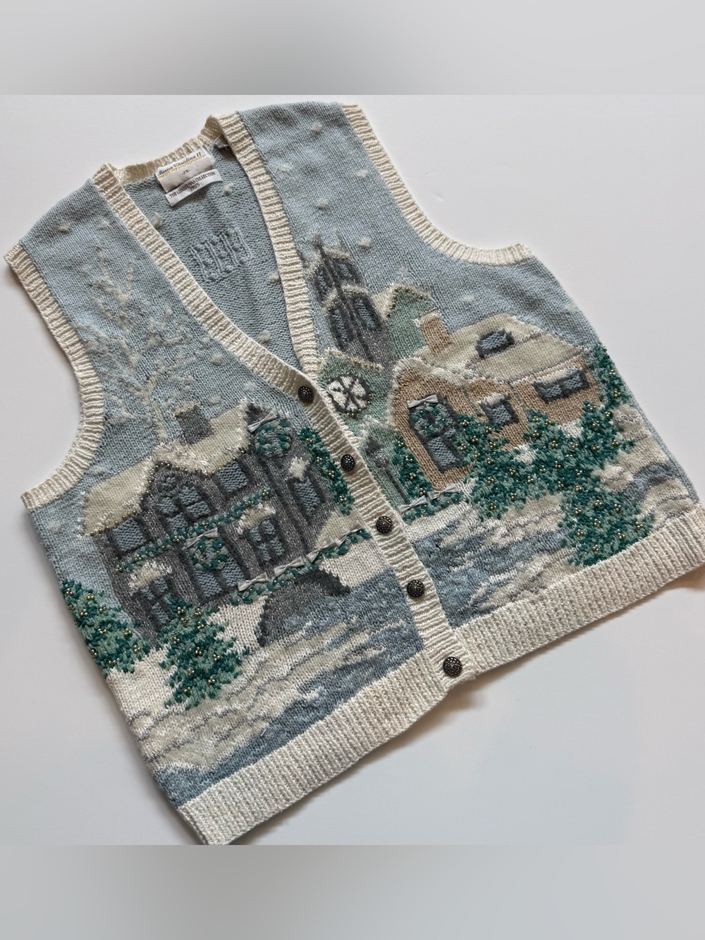 Vintage 1995 Marisa Christina II Women’s 2X Sweater Vest Christmas Collection